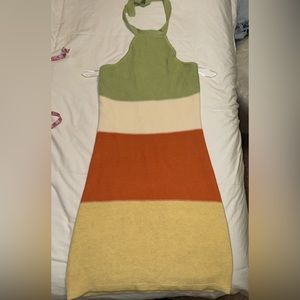 NWT NEVER WORN SABO SKIRT KNIT HALTER MINI DRESS